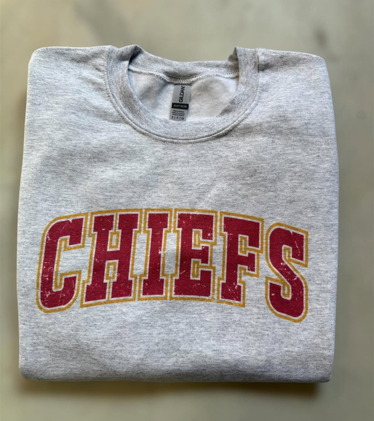 Ash Grey Chiefs Crewneck