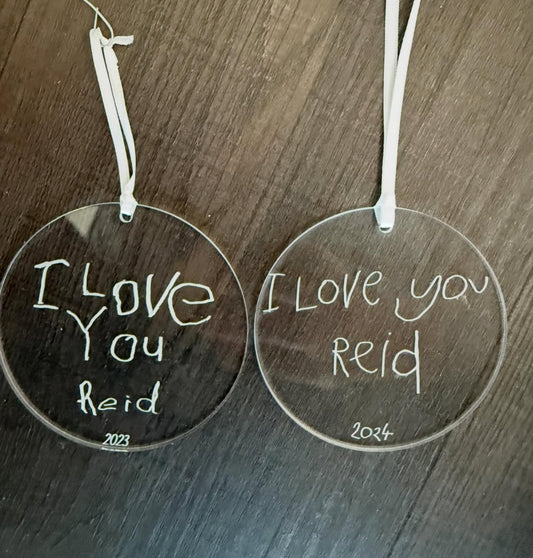 Handwriting Ornaments