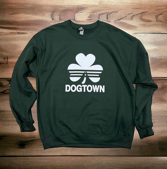 Forest Green Dogtown Shamrock Crewneck