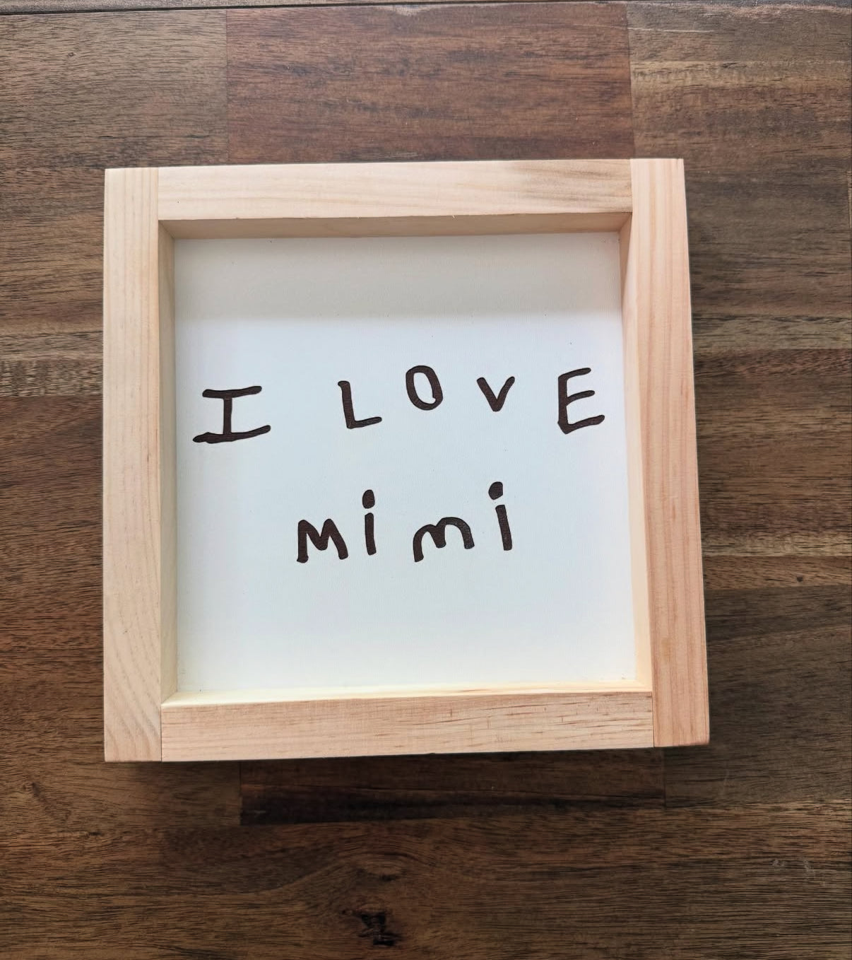 Laser Engraved Handwriting Sign