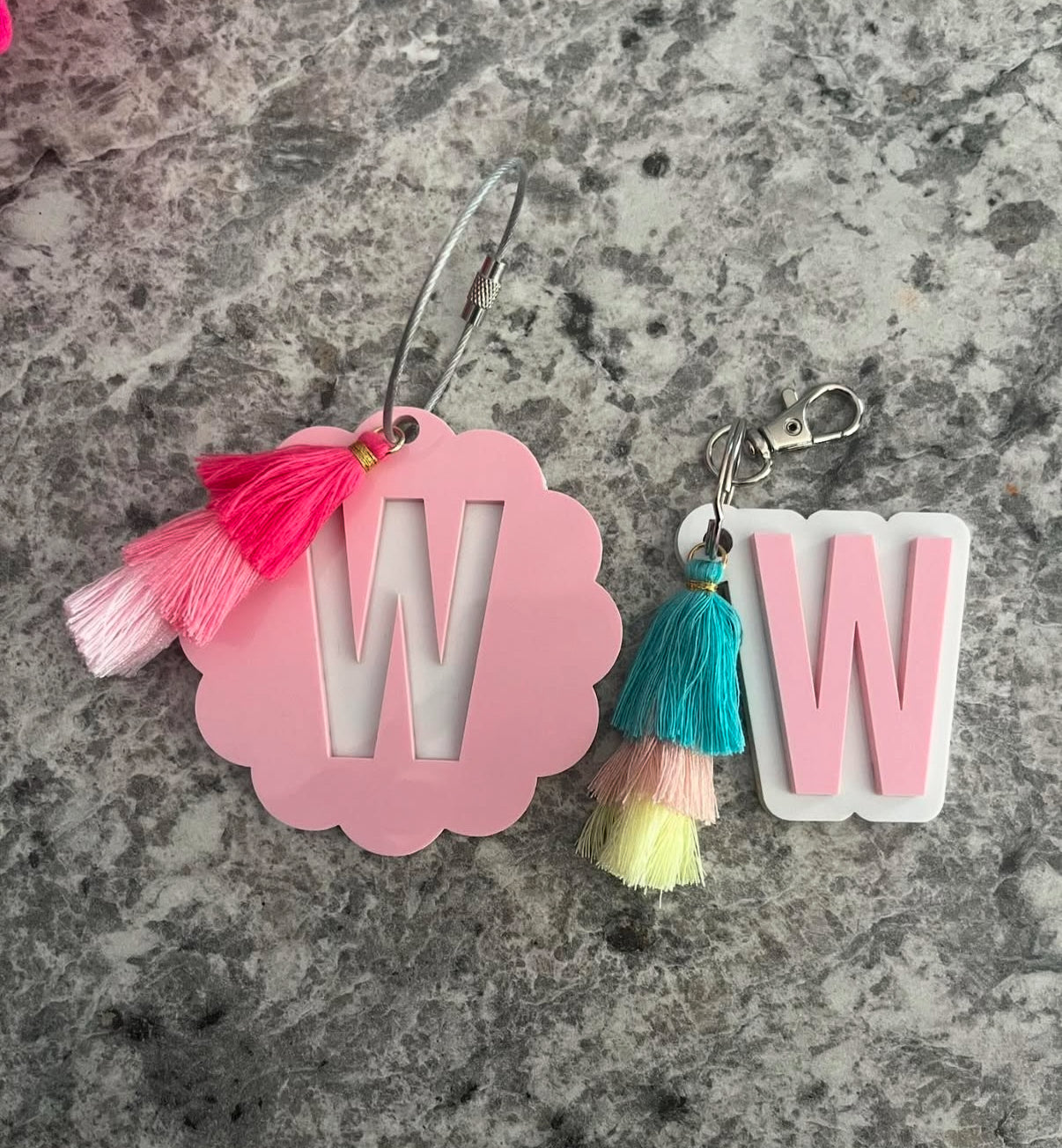 Bag Tag: Initial Keychains