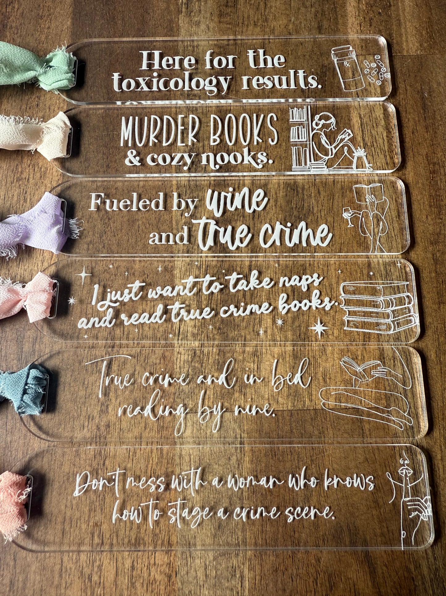 True Crime Bookmarks