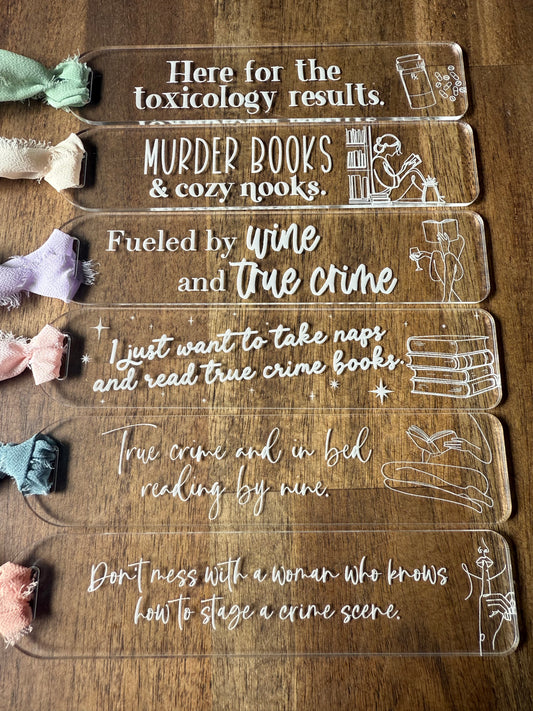 True Crime Bookmarks